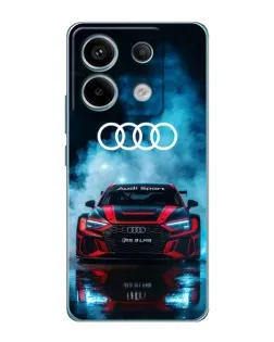 Чехол для Xiaomi Redmi Note 13 Pro с картинкой «Audi Sport — неон»