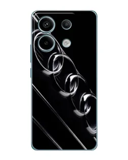 Чехол для Xiaomi Redmi Note 13 Pro с картинкой «Audi — абстрактные кольца»