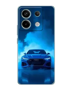 Чехол для Xiaomi Redmi Note 13 Pro с картинкой «Audi — голубая энергия»
