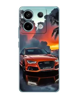 Чехол для Xiaomi Redmi Note 13 Pro с картинкой «Audi — закат»