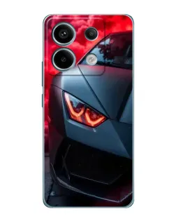 Чохол для Xiaomi Redmi Note 13 Pro з картинкою «Lamborghini червоне сяйво» Чохол для Xiaomi Redmi Note 13 Pro з картинкою «Lamborghini червоне сяйво»