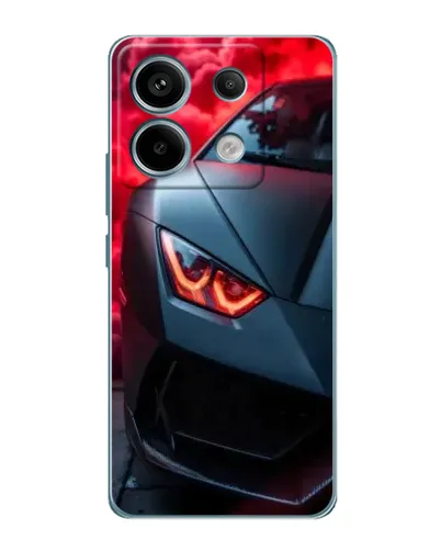 Чохол для Xiaomi Redmi Note 13 Pro з картинкою «Lamborghini червоне сяйво»
