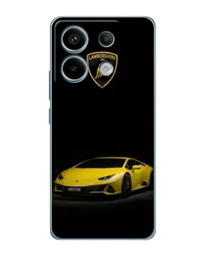 Чохол для Xiaomi Redmi Note 13 Pro з картинкою «Lamborghini жовтий акцент»