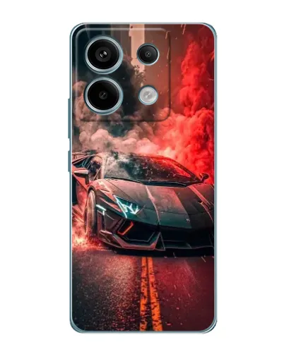 Чохол для Xiaomi Redmi Note 13 Pro з картинкою «Lamborghini червоний дим»