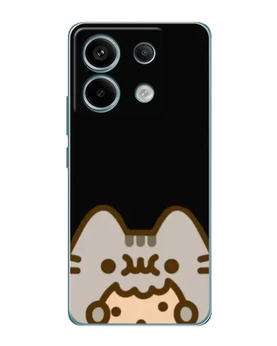 Чехол для Xiaomi Redmi Note 13 Pro с картинкой «Пушин на черном»