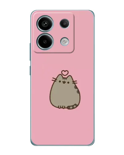 Чехол для Xiaomi Redmi Note 13 Pro с картинкой «Pusheen сердце»
