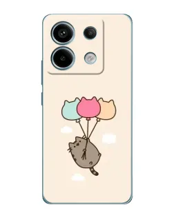 Чехол для Xiaomi Redmi Note 13 Pro с картинкой «Пушин на шариках»