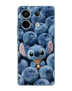 Чехол для Xiaomi Redmi Note 13 Pro с картинкой «Стич и голубика»