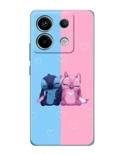 Чехол для Xiaomi Redmi Note 13 Pro с картинкой «Stitch и Angel Love»