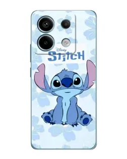 Чехол для Xiaomi Redmi Note 13 Pro с картинкой «Stitch среди цветов»