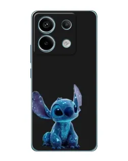 Чехол для Xiaomi Redmi Note 13 Pro с картинкой «Стич на черном»