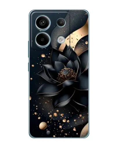 Чехол для Xiaomi Redmi Note 13 Pro с картинкой «Черный лотос»