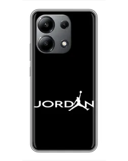 Чохол для Xiaomi Redmi Note 13 (4G) з картинкою «Jordan White Logo»
