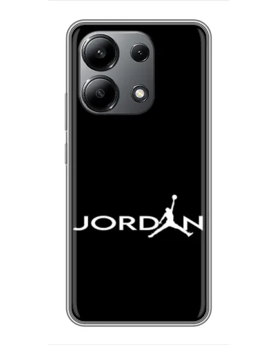 Чохол для Xiaomi Redmi Note 13 (4G) з картинкою «Jordan White Logo»