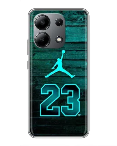 Чохол для Xiaomi Redmi Note 13 (4G) з картинкою «Jordan Cyan 23»