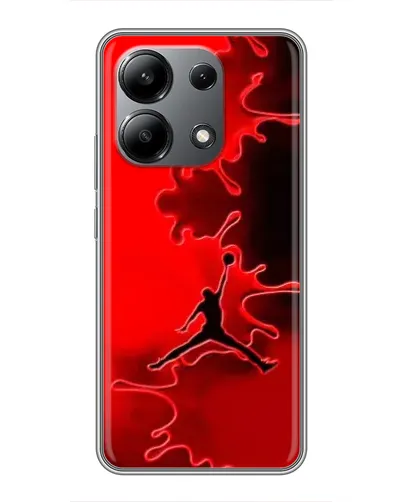 Чохол для Xiaomi Redmi Note 13 (4G) з картинкою «Jordan Red Smoke»