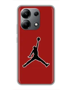 Чохол для Xiaomi Redmi Note 13 (4G) з картинкою «Jordan Red Back»