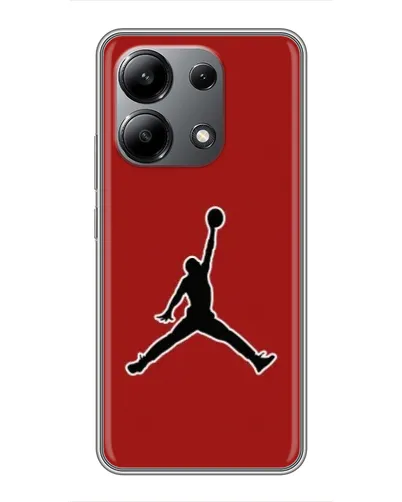 Чохол для Xiaomi Redmi Note 13 (4G) з картинкою «Jordan Red Back»
