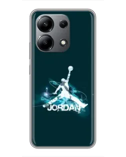 Чохол для Xiaomi Redmi Note 13 (4G) з картинкою «Jordan Blue Fire»