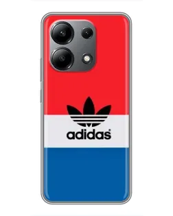 Чехол для Xiaomi Redmi Note 13 (4G) с картинкой «Ретро блоки Adidas»