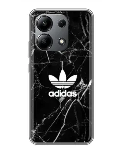 Чехол для Xiaomi Redmi Note 13 (4G) с картинкой «Белый мрамор Adidas»