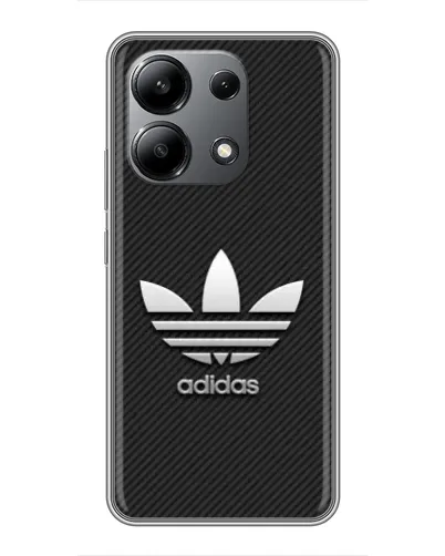 Чехол для Xiaomi Redmi Note 13 (4G) с картинкой «Adidas Карбоновая текстура»
