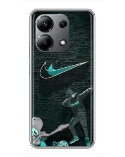 Чохол для Xiaomi Redmi Note 13 (4G) з картинкою «Спортивний арт Nike»
