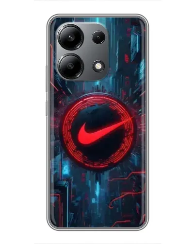 Чохол для Xiaomi Redmi Note 13 (4G) з картинкою «Техногенний стиль Nike»