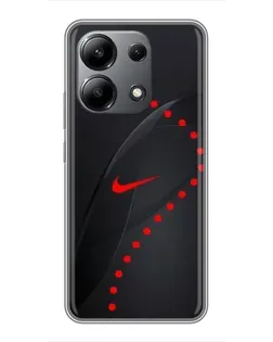 Чохол для Xiaomi Redmi Note 13 (4G) з картинкою «Абстрактний дизайн Nike»