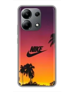Чохол для Xiaomi Redmi Note 13 (4G) з картинкою «Nike на заході сонця»