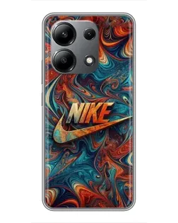 Чохол для Xiaomi Redmi Note 13 (4G) з картинкою «Nike в абстракції»