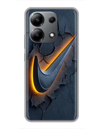 Чохол для Xiaomi Redmi Note 13 (4G) з картинкою «Об'ємний логотип Найк»