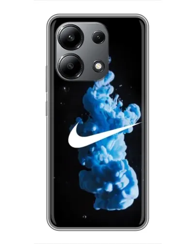 Чохол для Xiaomi Redmi Note 13 (4G) з картинкою «Nike та синій дим»
