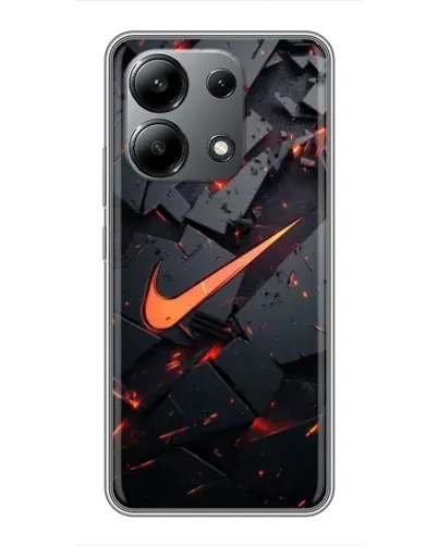 Чохол для Xiaomi Redmi Note 13 (4G) з картинкою «Nike — ефект розломів»