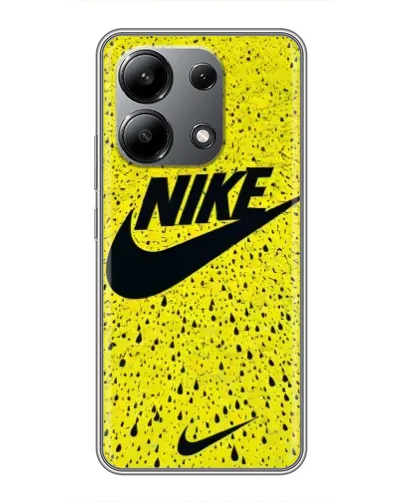 Чохол для Xiaomi Redmi Note 13 (4G) з картинкою «Жовтий текстурний Nike»