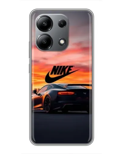Чохол для Xiaomi Redmi Note 13 (4G) з картинкою «Nike та суперкар»