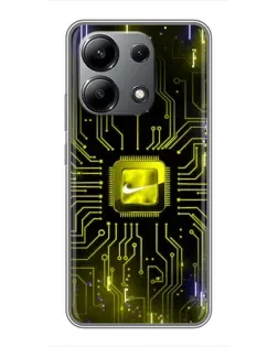 Чохол для Xiaomi Redmi Note 13 (4G) з картинкою «Nike — золота іскра»
