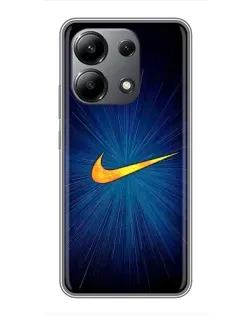 Чохол для Xiaomi Redmi Note 13 (4G) з картинкою «Синій пульс Nike»