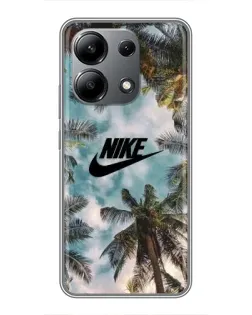 Чохол для Xiaomi Redmi Note 13 (4G) з картинкою «Тропічний принт Nike»