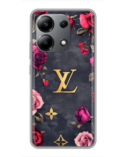 Чехол для Xiaomi Redmi Note 13 (4G) с картинкой «Цветочный Louis Vuitton»