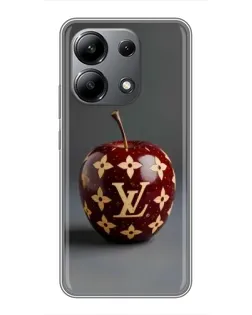 Чехол для Xiaomi Redmi Note 13 (4G) с картинкой «Красное яблоко LV»