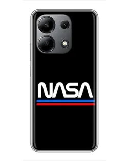 Чохол для Xiaomi Redmi Note 13 (4G) з картинкою «NASA — класика Red Blue»