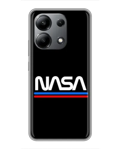 Чохол для Xiaomi Redmi Note 13 (4G) з картинкою «NASA — класика Red Blue»