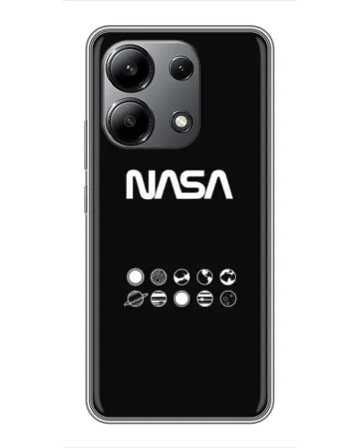 Чохол для Xiaomi Redmi Note 13 (4G) з картинкою «NASA — технічний принт»