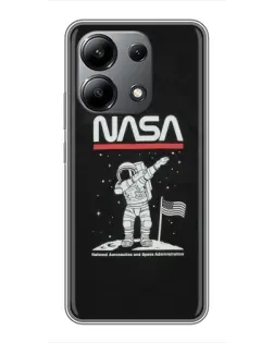 Чохол для Xiaomi Redmi Note 13 (4G) з картинкою «NASA — крокуємо по Місяцю» Чохол для Xiaomi Redmi Note 13 (4G) з картинкою «NASA — крокуємо по Місяцю»