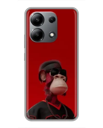 Чохол для Xiaomi Redmi Note 13 (4G) з картинкою «Bored Ape в червоному» Чохол для Xiaomi Redmi Note 13 (4G) з картинкою «Bored Ape в червоному»