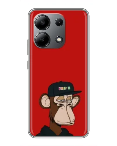 Чохол для Xiaomi Redmi Note 13 (4G) з картинкою «Bored Ape — червоний фон» Чохол для Xiaomi Redmi Note 13 (4G) з картинкою «Bored Ape — червоний фон»
