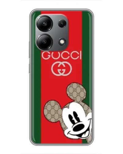Чохол для Xiaomi Redmi Note 13 (4G) з картинкою «Gucci — смуги та Міккі»