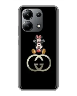 Чохол для Xiaomi Redmi Note 13 (4G) з картинкою «Мінні Маус на лого»