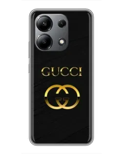 Чохол для Xiaomi Redmi Note 13 (4G) з картинкою «Золотий логотип Gucci»